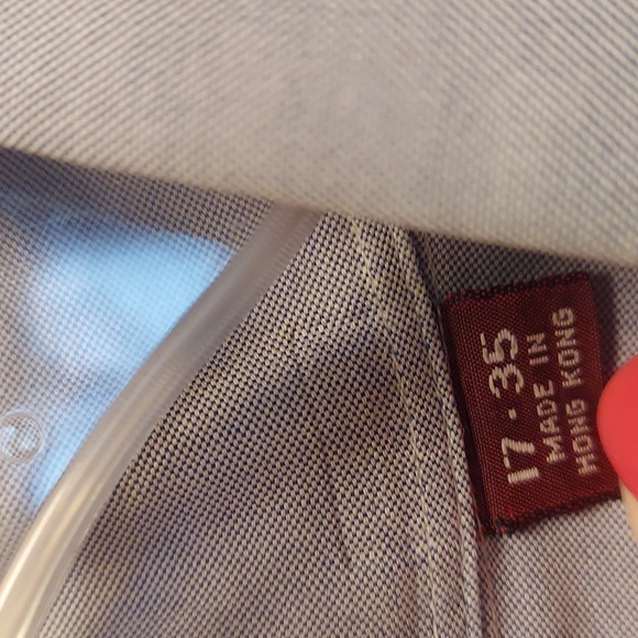 Jo 's A. Bank executive collection pinpoint oxford size 17-35 color blue - Picture 3 of 5